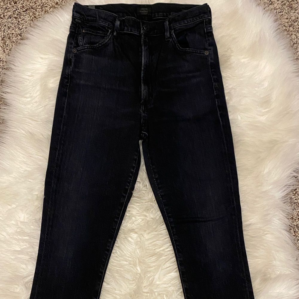 Citizens Of Humanity High Rise Black Jeans